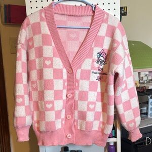 Sanrio My Melody Pink Checkered Sweater